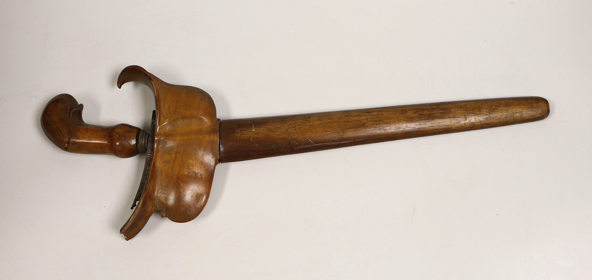 A 19th century Malayan dagger kris, 45.5cms long